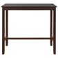 Linon Home Decor Claridge Bar Height Pub Table in Rich Brown - Table Only, , large