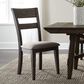 Belle Furnishings Double Bridge Side Chair in Dark Brown (Set of 2), , large