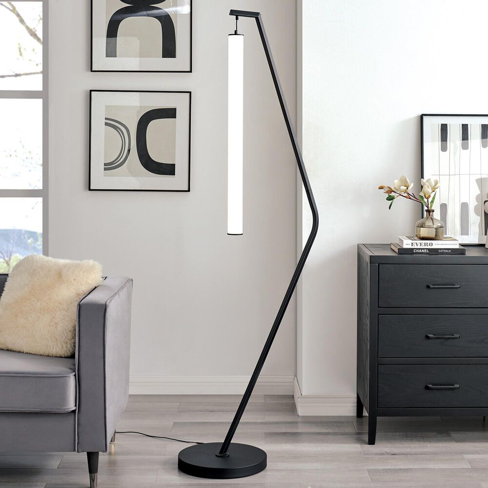 Lite Source Wilfred Floor Lamp in Black, , large