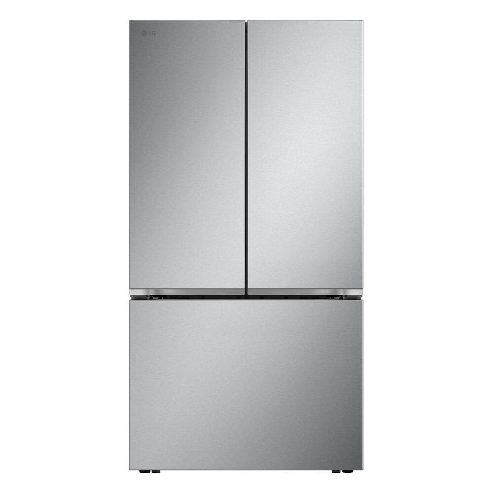 LG 25.1 Cu. Ft. Counter-Depth 3-Door French Door Refrigerator in Printproof Stainless Steel, , large