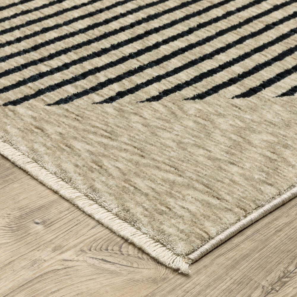 Oriental Weavers Capella Beige and Black 3&#39;3&quot; x 5&#39; Area Rug, , large
