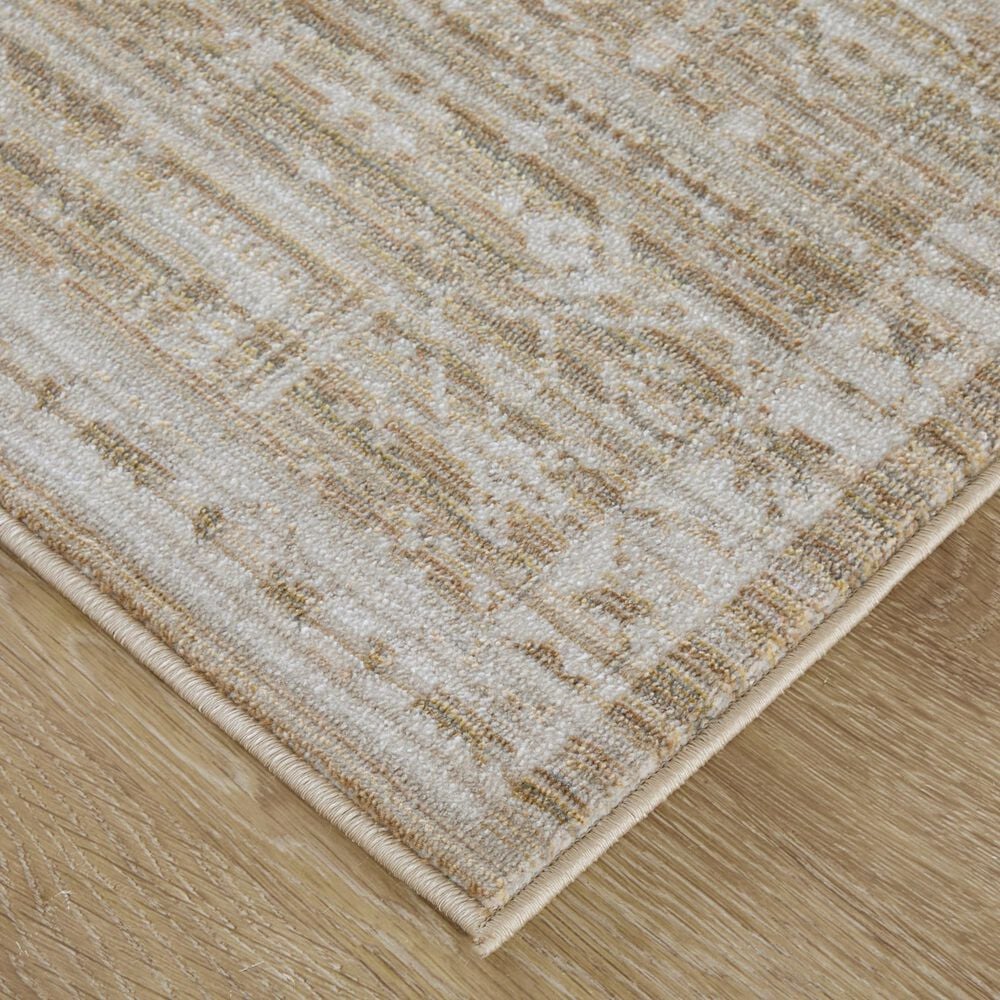 Feizy Augustine Beige and Ivory 2'6" x 7'3" Area Rug, , large