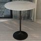 Leisuremod Verve 36" Round Bar Height Dining Table with Sintered Stone Top in Black and White - Table Only, , large