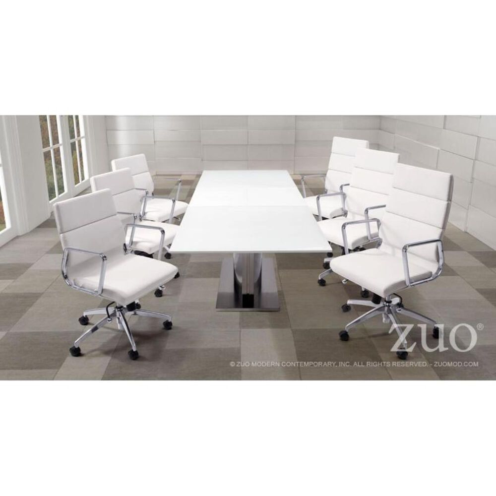 Zuo Modern Engineer High Back Office Chair in White, , large