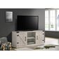 HOMLUX 58" TV Stand with Barn Cabinets and Open Shelves in Dusty Gray, , large