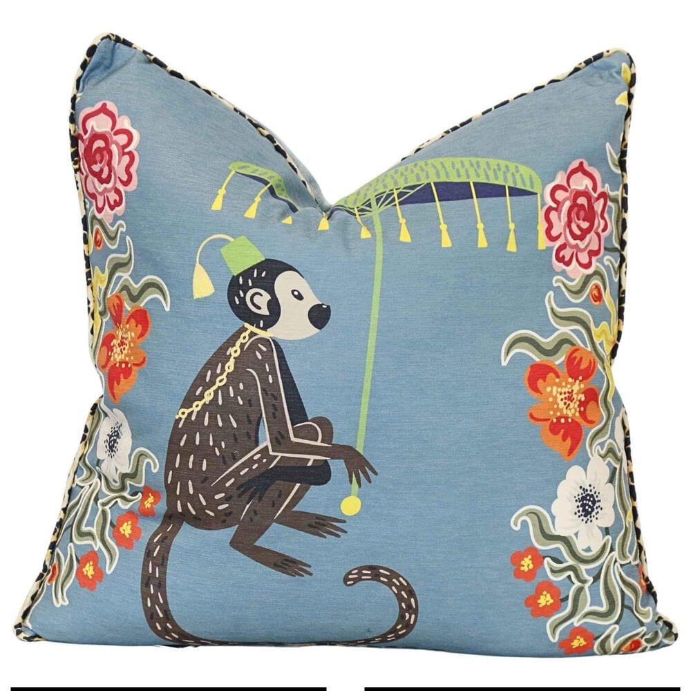 Flair Industries 24" Square Throw Pillow in Blue, , large