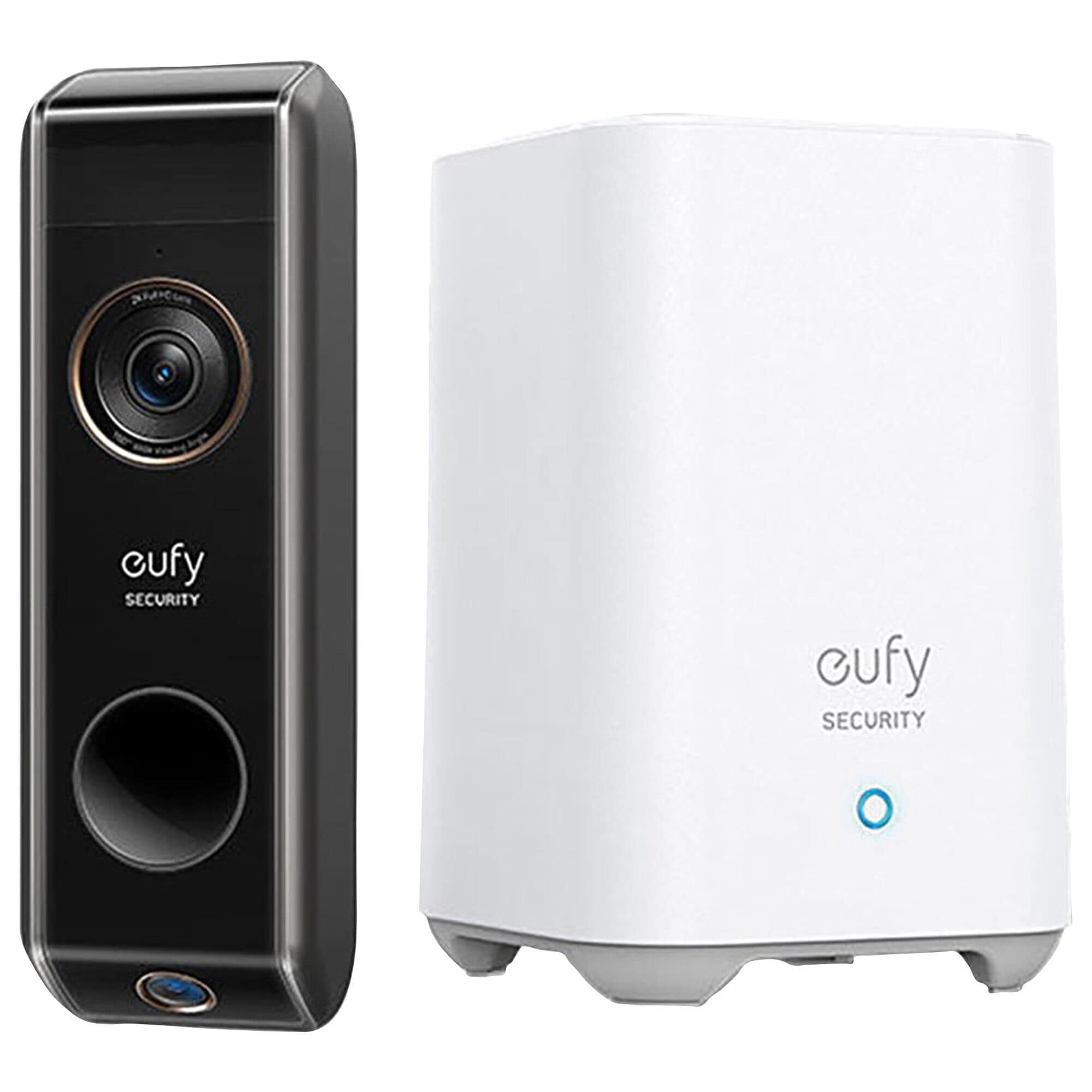 eufy Security Video Doorbell S330 with HomeBase 2 in Black and