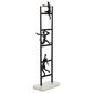 Maple and Jade 27" Human Climbing Ladder Sculpture in Glossy Black, , large