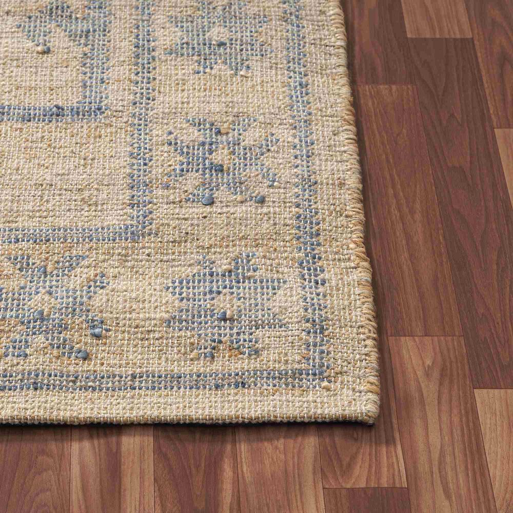 L&amp;R Resources Willow Oriental Blue 9' x 12' Area Rug, , large