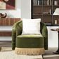 Jennifer Taylor Home Serena Barrel Accent Chair in Olive Green, , large