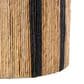 Maple and Jade Banana Leaf Drum Linear Wrapped End Table in Brown and Navy Blue, , large