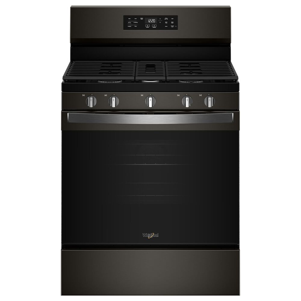 Whirlpool 5 Cu. Ft. Freestanding Gas Range in Black Stainless Steel, , large