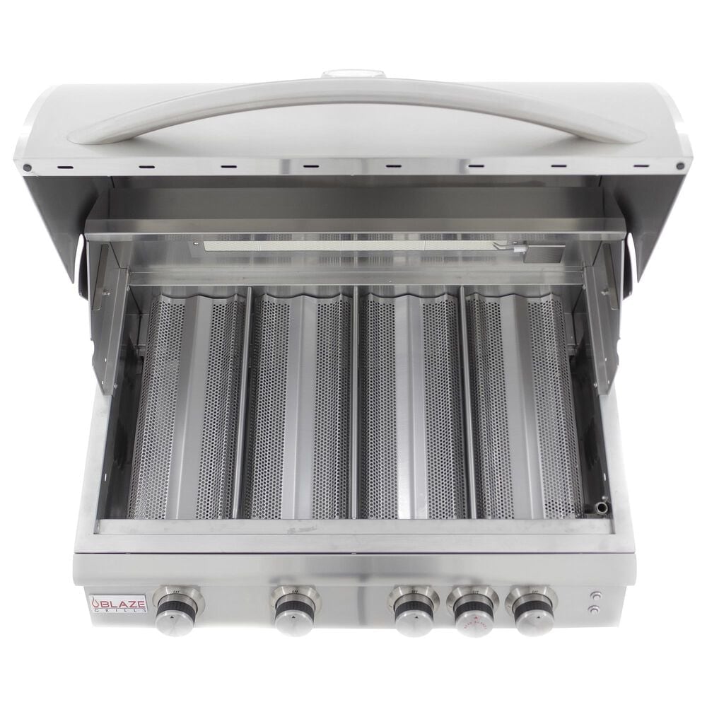 Blaze 32&quot; LTE Liquid Propane Grill with 4-Burner in Stainless Steel, , large