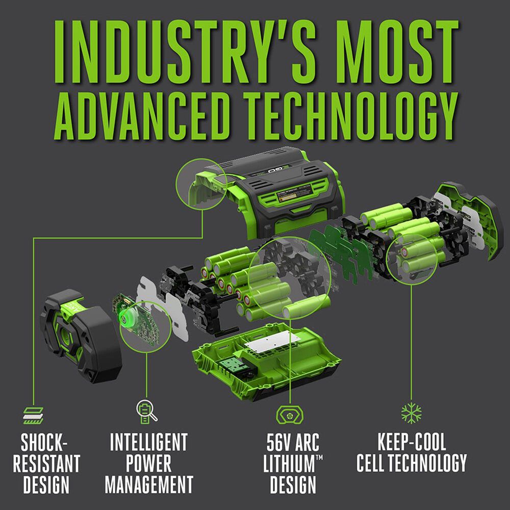 EGO 21" Power+ Auger Propelled Single-Stage Snow Blower Bare Tool w/ (2) 7.5ah batteries, and 560w Dual Port Charger, , large