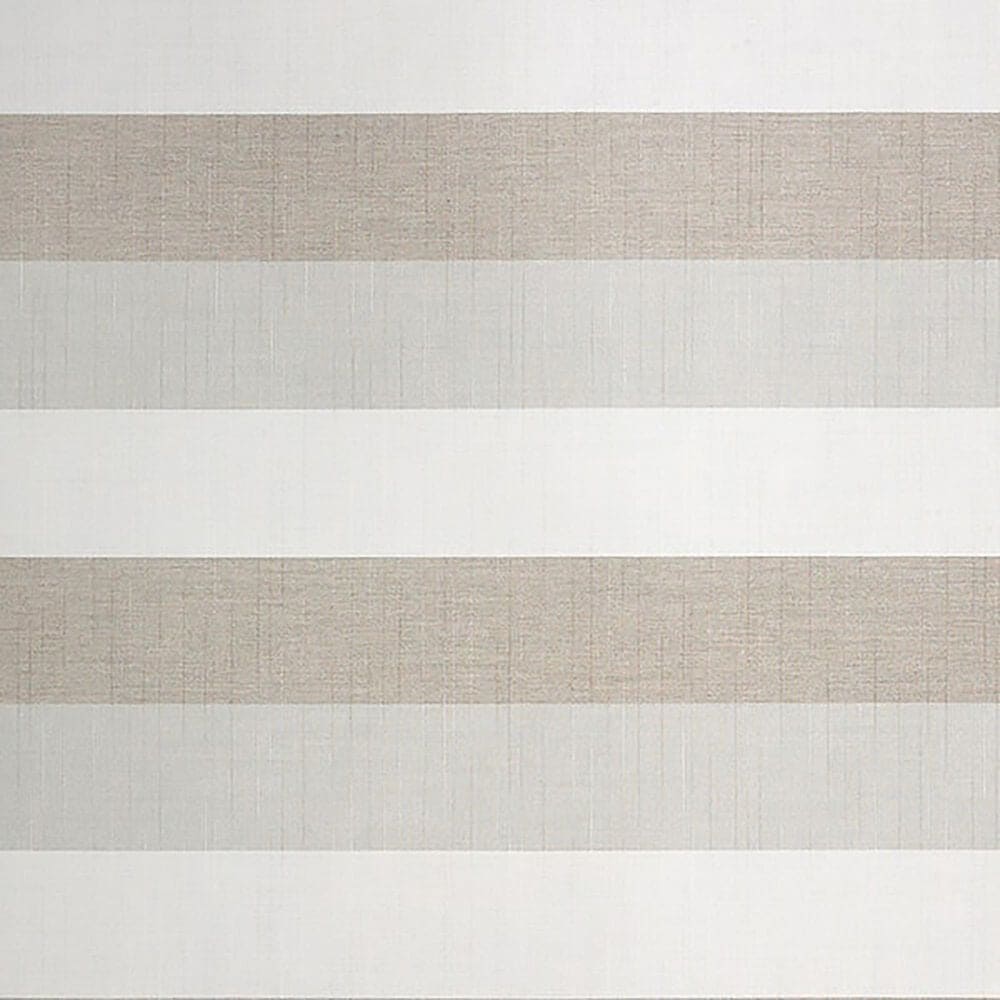 Garden Party Market 11' Octagon Auto Tilt Umbrella with Black Base in Direction Linen Stripe, , large