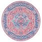 Safavieh Serapi SEP518 6"7" Round Navy and Red Area Rug, , large