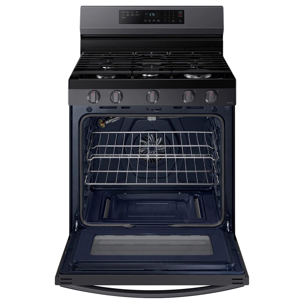 Samsung 6 Cu. Ft. Freestanding Gas Range with No-Preheat Air Fry in Black Stainless Steel, , large