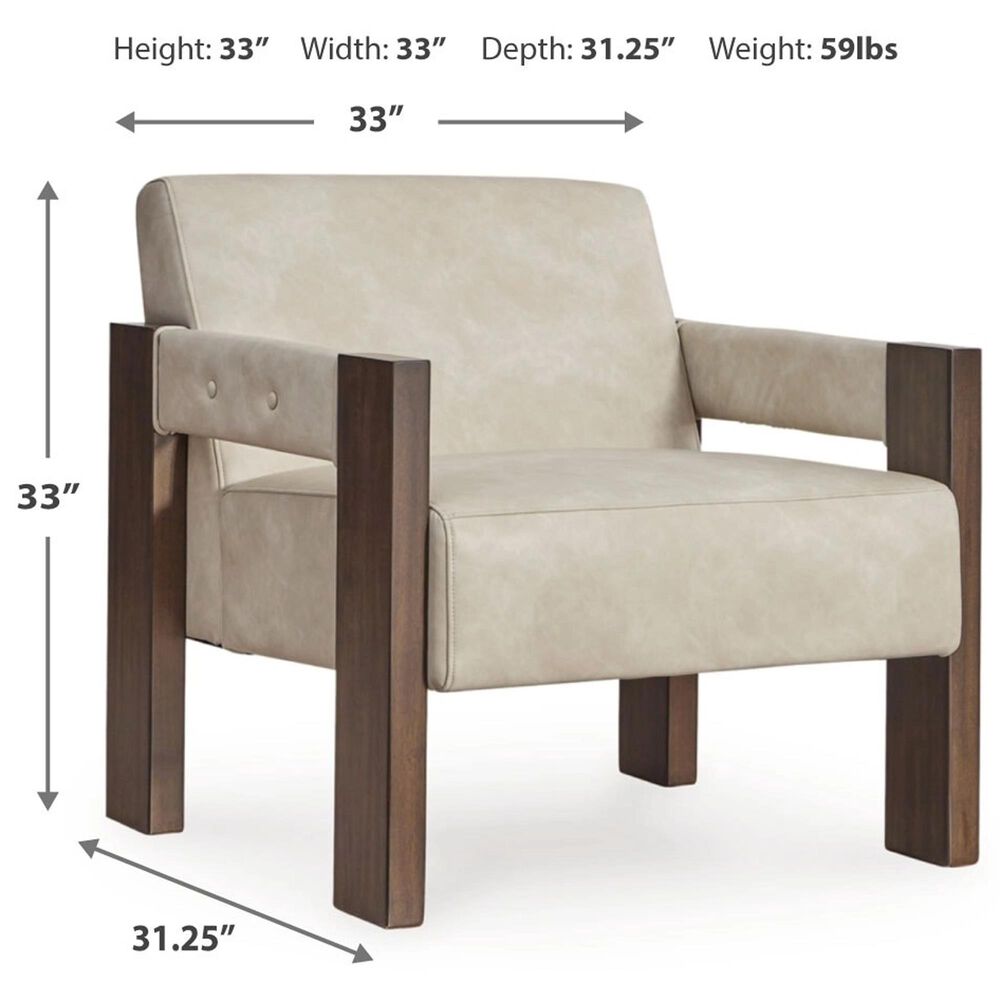 Ashley Adlanlock Accent Chair in Bone, , large