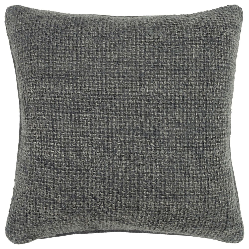 Rizzy Home Donny Osmond Solid 20" x 20" Pillow Cover in Charcoal, , large