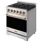 Thor Kitchen Gordon Ramsay 4.6 Cu. Ft. Professional Liquid Propane Range with Bronze Handle Kit in Stainless Steel, , large