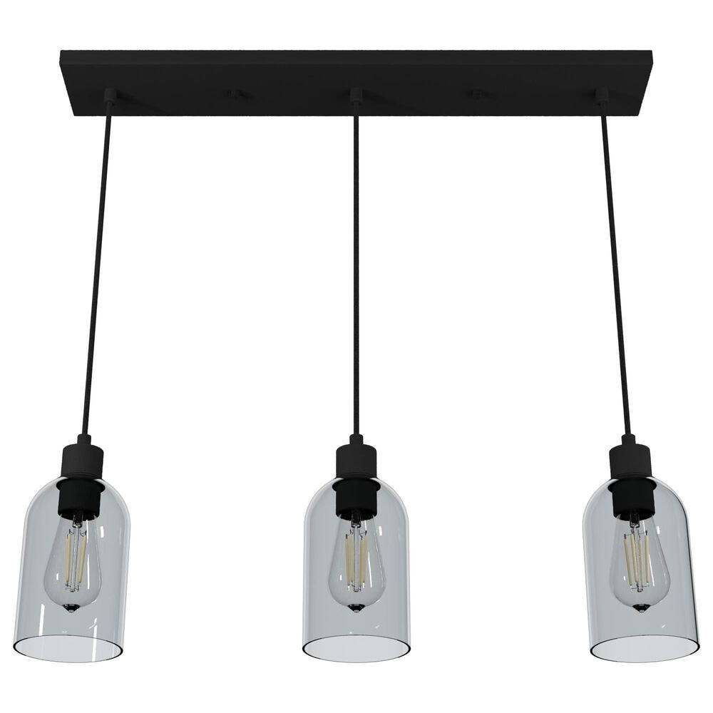 Hunter Lochmeade 29&quot; 3-Light Linear Pendant Cluster in Natural Iron, , large