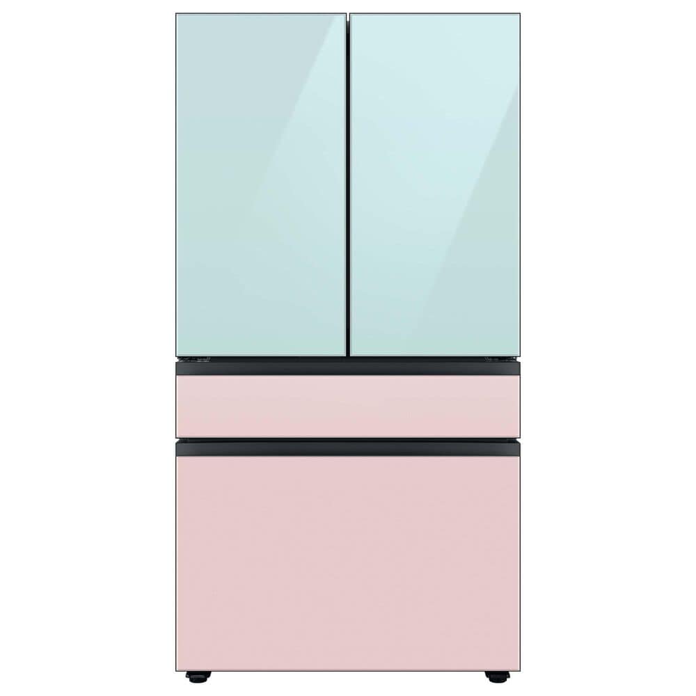 Samsung Bespoke Bespoke 4-Door French Door Refrigerator Top Panel in Morning Blue Glass, , large