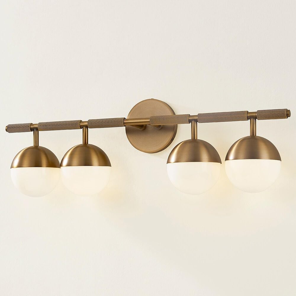 Troy Lighting Enson 4-Light Bath Vanity in Patina Brass, , large