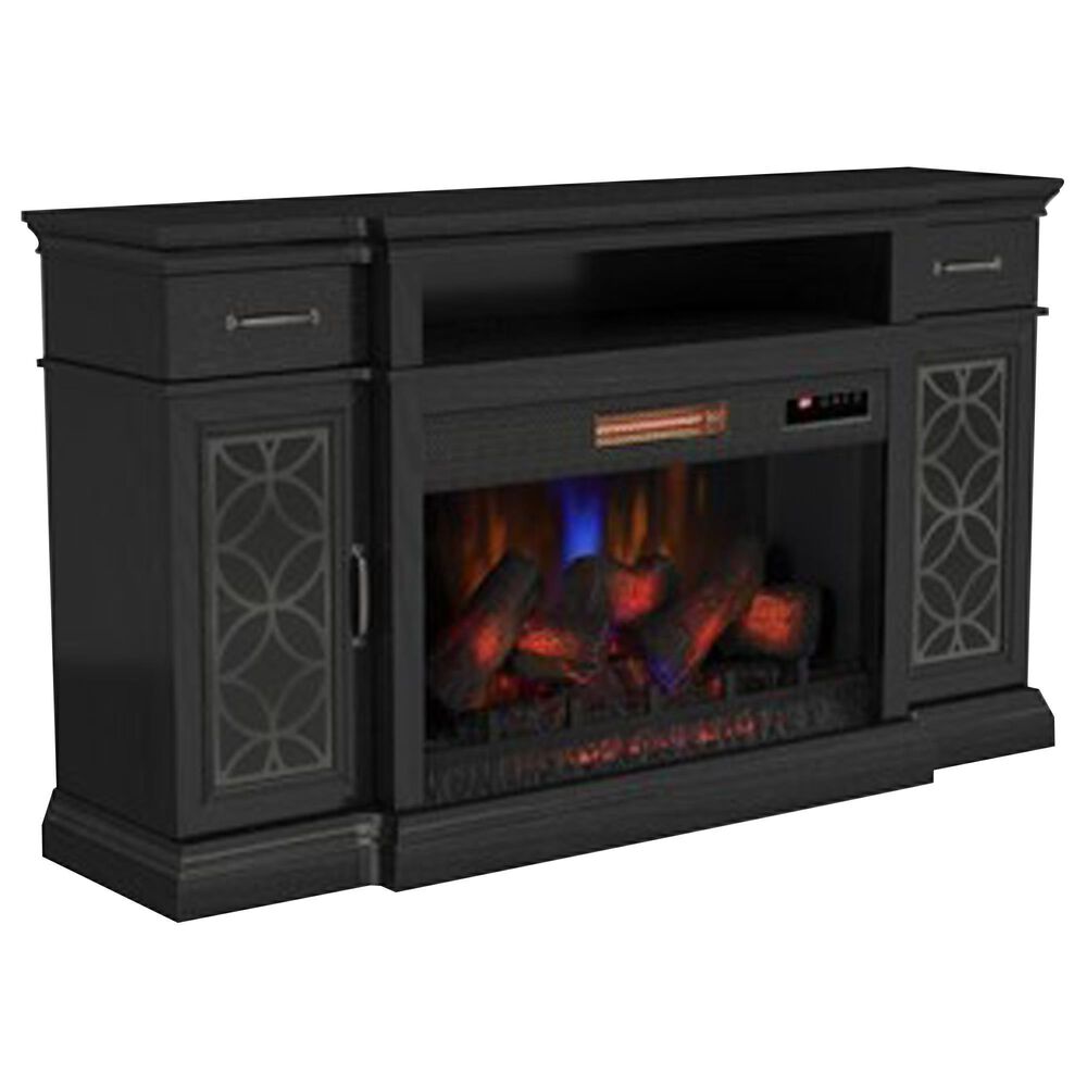 Fabio Flames 64" Benedict Media Fireplace in Smokey, , large