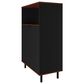 Dayton Mosholu 3-Shelf Accent Cabinet in Black/Nut Brown, , large