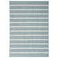 Nourison Positano POS03 Aqua and Ivory 4" x 6" Indoor/Outdoor Area Rug, , large