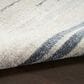 Nourison Astra Machine Washable ASW04 2"2" x 10" Ivory and Blue Runner, , large