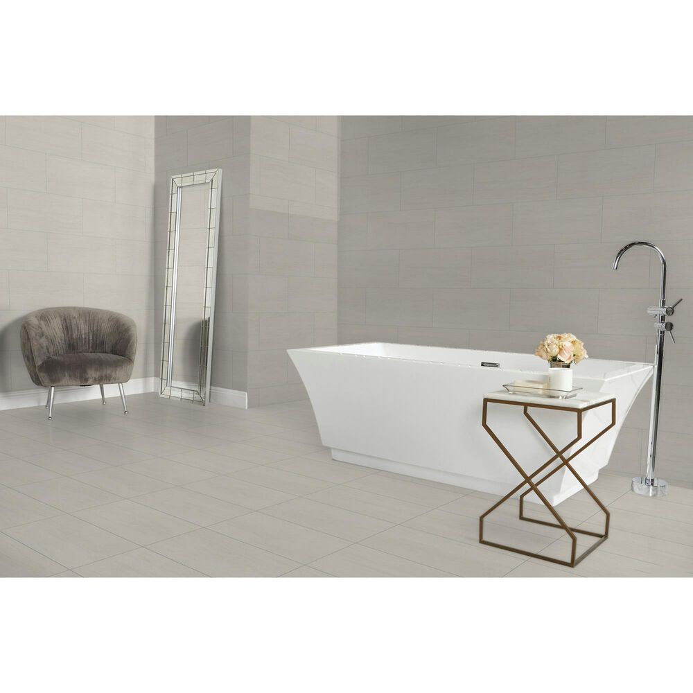 Dal-Tile Haddonstone Peony Rectangle Ridge 12" x 24" Porcelain Tile, , large