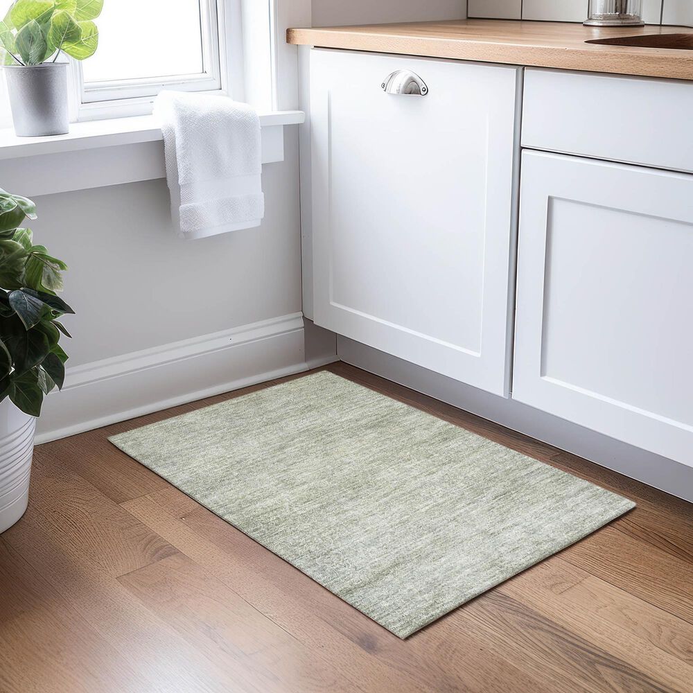 Dalyn Rug Company Burano BU1 1&#39;8&quot; x 2&#39;6&quot; Sage Indoor/Outdoor Area Rug, , large