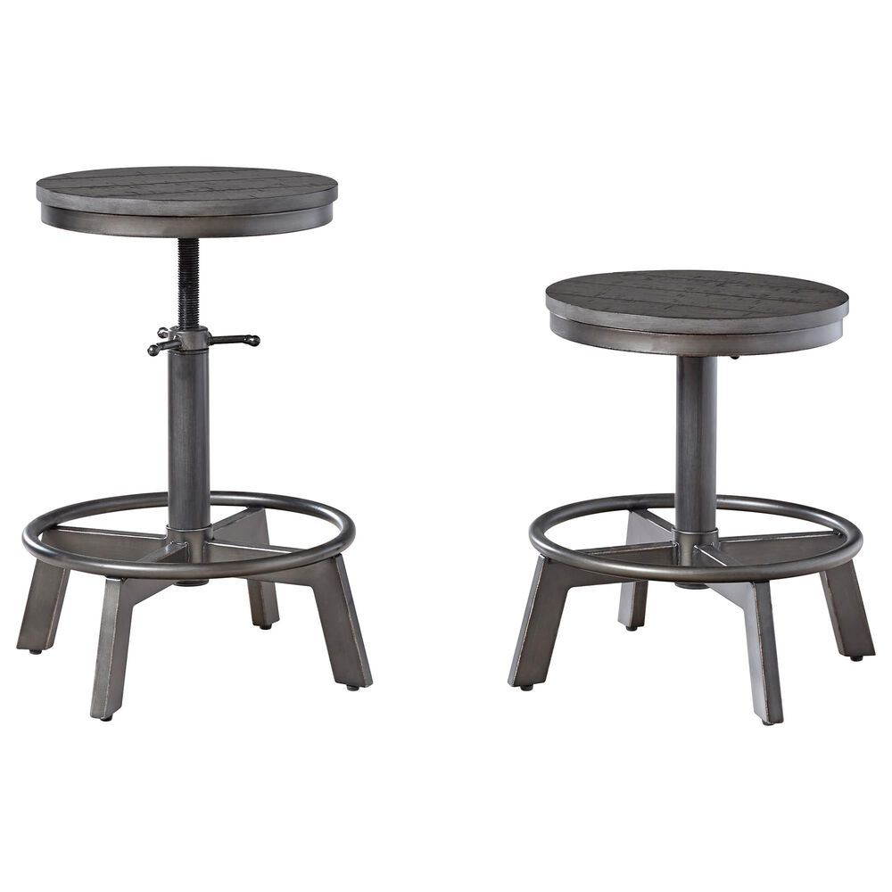 Ashley Torjin Counter Stool Set of 2 in Gray, , large