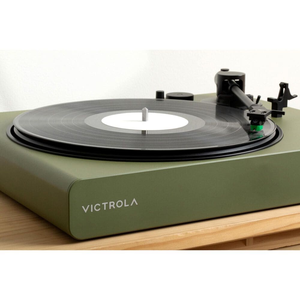 Victrola Stream Onyx Wi-Fi and Bluetooth Turntable in Green, , large