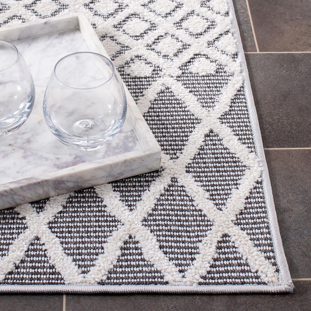 Safavieh Cabana CBN652A 2&#39;2&quot; x 7&#39; Ivory and Grey Area Performance Rug, , large