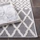 Safavieh Cabana CBN652A 2"2" x 7" Ivory and Grey Area Performance Rug, , large