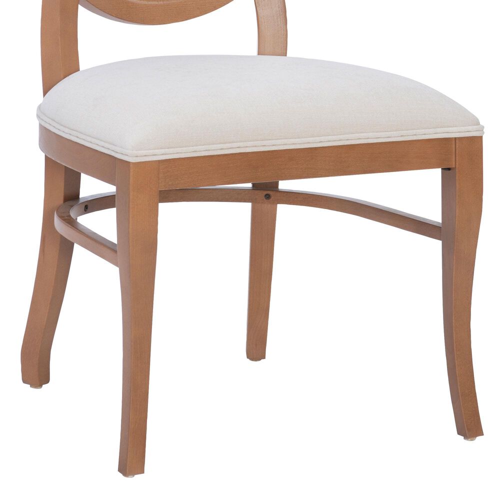 Linon Home Decor Dara Side Chair in Light Brown (Set of 2), , large