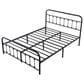 HOMLUX Full Metal Bed Frame in Black, , large