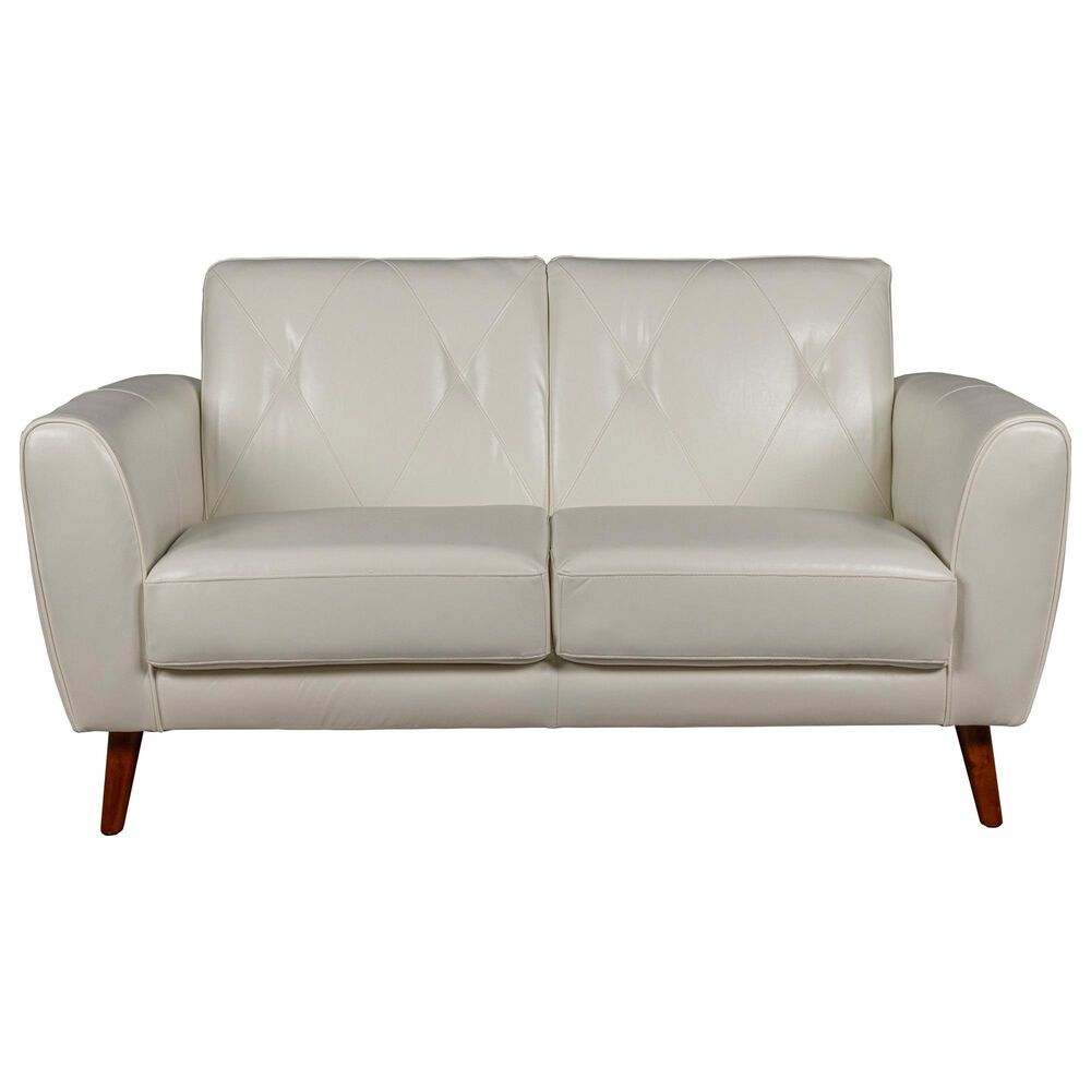 Mayberry Hill Sonata Stationary Loveseat in Ling Dian White, , large