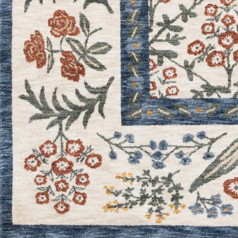 Rifle Paper Co. x Loloi Kismet Suzani Garden Cream 6'7" x 9'4" Area Rug, , large