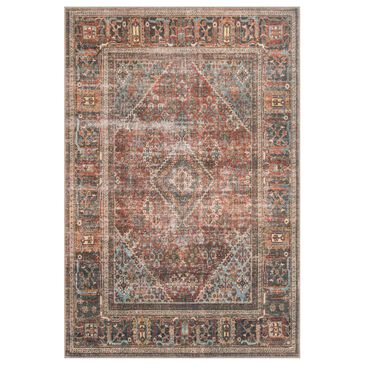 Loloi Loren LQ-13 2"3" x 3"9" Brick and Midnight Scatter Rug, , large