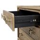 Sterling Timber Elure 3 Drawer Nightstand in Latte with USB Ports, , large