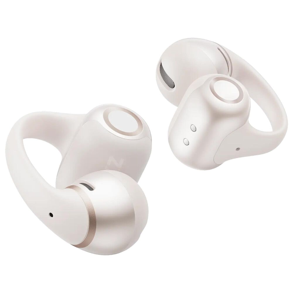 Shokz OpenDots 2 Clip-On Earbuds in Pearl White, , large