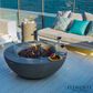 Elementi Fire Lunar Round Natural Gas Bowl Fire Table in Gray, , large