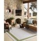 Loloi Easton Green and Ivory 5"3" x 7"6" Indoor/Outdoor Area Rug, , large