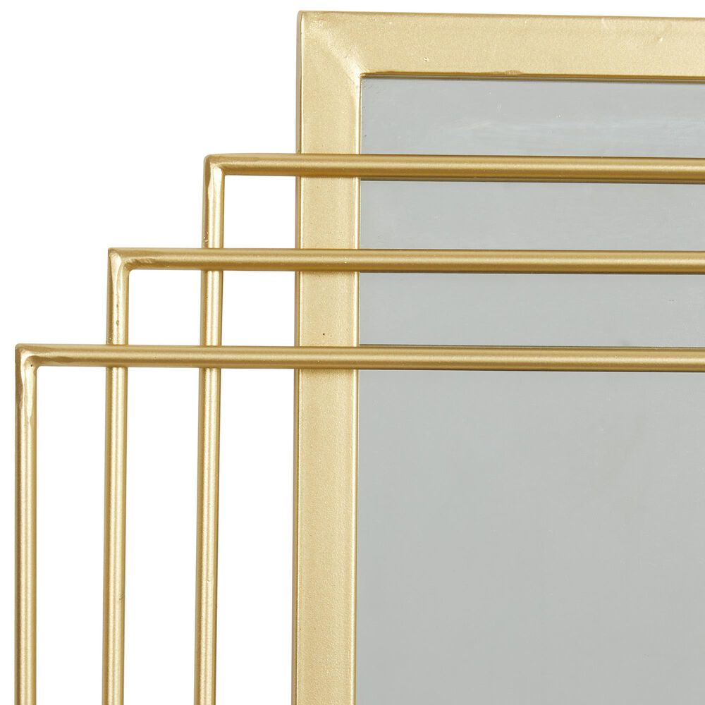 CosmoLiving by Cosmopolitan 24&quot; x 36&quot; Wall Mirror in Shiny Gold, , large