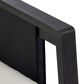 HOMLUX Outdoor Club Chair with Black Textilene Accents in White, , large