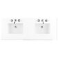 James Martin Vanities Metropolitan 72" Double Bathroom Vanity in American Walnut and Chrome with 3 cm White Zeus Quartz Top and Rectangular Sinks, , large
