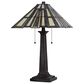 Cal Lighting Tiffany Table Lamp with Pull Chain Switch in Dark Bronze, , large